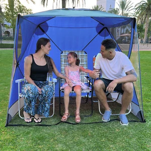 CoverU Tent Pod SUN Protection–Pop Up 2 Person Hot Climate Canopy Shelter, Blue - Picture 1 of 11