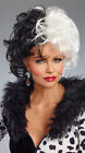 Dreamgirl Dalmation Diva Cruella De Vil Wig Halloween Costume Accessory 10675