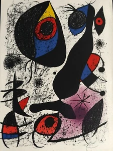 Joan Miro, A LA ENCRE 1, Indelible 1, Original Lithograph Signed - Picture 1 of 8