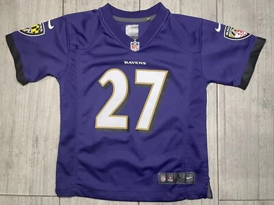 Baltimore Ravens Ray Rice #27 Nike Jersey Youth Sz Large Used Purple Foto 1 de 4