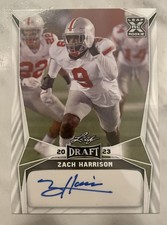 2023 Leaf Draft Autographs #BA-ZH1 Zach Harrison RC Atlanta Falcons