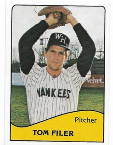 Tarjeta rara de ligas menores #11 Tom Filer 1979 TCMA West Haven Yankees - Imagen 1 de 1