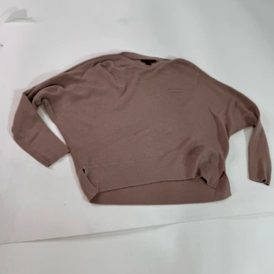 Suéter All Saints Mujer Grande Lana Tostada Cachemira Dolman Manga Larga Minimalista Foto 1 de 4