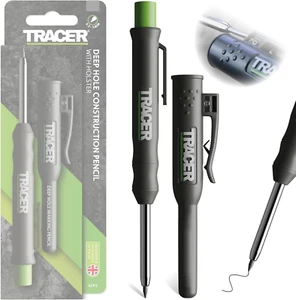 Deep Hole Construction Pencil Site Holster. Extendable 2B Carpenter Pencil with - Picture 1 of 7