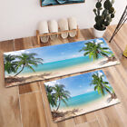 Ocean Beach Palm Tree Kitchen Mat Decor Soft Carpet Kid Bedroom Floor Area Rugs