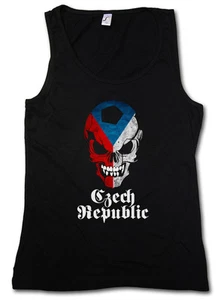 CLASSIC FOOTBALL SOCCER CZECHIA SKULL TANK TOP GYM VEST - Czech Republic Fan - Bild 1 von 2