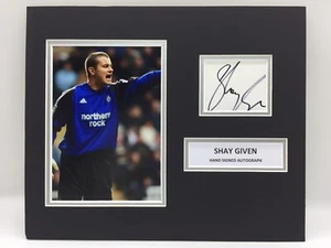 RARE Shay Given Newcastle United Signed Photo Display + COA AUTOGRAPH NUFC ROI - Picture 1 of 3
