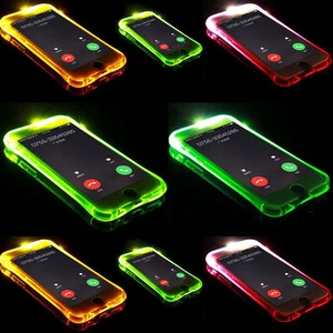 Funda protectora transparente de poliuretano termoplástico para Apple iPhone X 8 7 6s 5s LED intermitente a prueba de golpes - Imagen 1 de 14