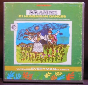 Brahms 21 Hungarian Dances Complete Hans Schmidt-Isserstedt 4 Trk 3 3/4 IPS Reel - Imagen 1 de 6