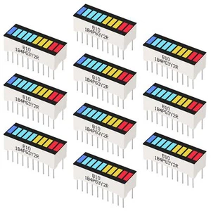 10 Segment LED Bar Graph Display Multi-Color for Arduino and DIY Projects - Picture 1 of 6