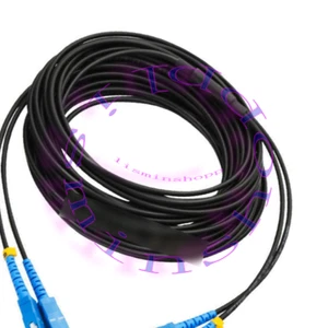 Black Fiber Optic Patch Cord Armored Fiber Cable SC-SC UPC SM 9/125 Duplex 10M - Afbeelding 1 van 1