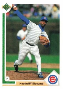 1991 Upper Deck Rookie Card Heathcliff Slocumb Chicago Cubs #767 - Picture 1 of 2