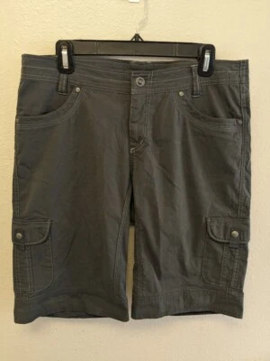Pantalones Cortos Para Mujer KUHL Splash Cargo Talla 12 Gris Sombra Oscuro 11" Secado Rápido UPF Foto 1 de 4