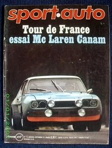 "SPORT AUTO" #116 Sep 71 MC LAREN/ BMW Coupé/ FIAT 1100 - Picture 1 of 1
