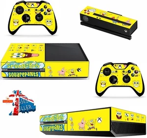 SPONGEBOB XBOX ONE PROTECTIVE SKIN DECAL VINYL STICKER WRAP - Picture 1 of 4
