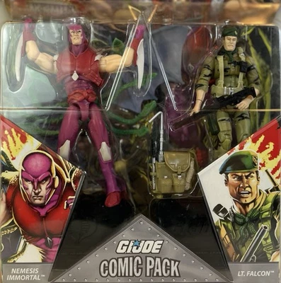 G.I. Joe 25th Anniversary Comic Pack Nemesis Immortal Lt. Falcon Figures NEW - Image 1 of 4