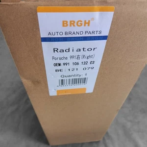 New Right Coolant Radiator 99110613203 for Porsche 981 911 991 2013-2016 - Picture 1 of 8
