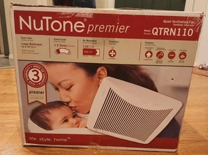 NUTONE Premier QTRN110 Ventilation Fan, 110 cfm, Ultra Silent NEW In Open Box - Picture 1 of 6
