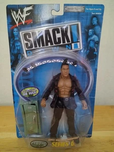 The Rock Smack Down Series 6 Wrestling Action Figure Jakks Pacific 2000 WWF - Foto 1 di 4