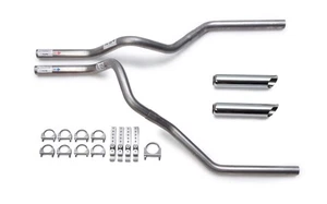 99-06 Chevy Silverado Truck 2.5" Dual Exhaust Tail Pipe Kit Chrome Tips - Bild 1 von 3