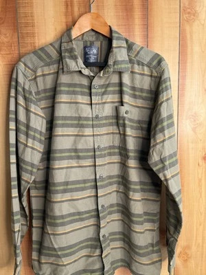 Camisa Mountain Hardwear Para Hombre Grande A Rayas Cuadros Franela Verde Oliva Abotonada Foto 1 de 4