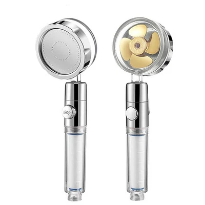 Supercharged-Duschkopf, Duschkopf, Hochdruck-Duschset, Super-Turbo-Dusche m8147 - Bild 1 von 4