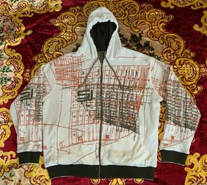 Y2k Sean John Jesse Pinkman Badger Zip Up Hoodie Reversible Hip Hop Mens Sz XL - Picture 1 of 8