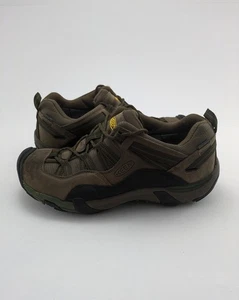 Mens Keen Alamosa Low Brown Green Leather Hiking Shoes 1296-SBBG Size 10.5 - Picture 1 of 7