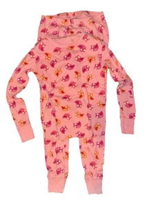 GapKids Bio-Baumwolle Rosa Eule PJ Set Größe 12 EUC - Bild 1 von 5
