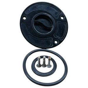 2005 2006 SUZUKI GSXR 1000 GAS CAP FUEL TANK BLACK RESERVOIR COVER - Picture 1 of 6
