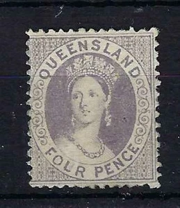 AUSTRALIEN - QUEENSLAND SG53 1866 4d RÖTLICH-FLIEDER MTD POSTFRISCH (d) - Bild 1 von 1