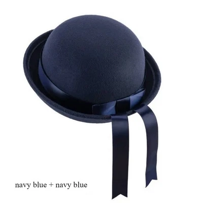 2X Uniforme Japonés JK Gorra Cinta Arco Flecos Mezcla Lana Sombrero Escuela Estilo Vintage Foto 1 de 4