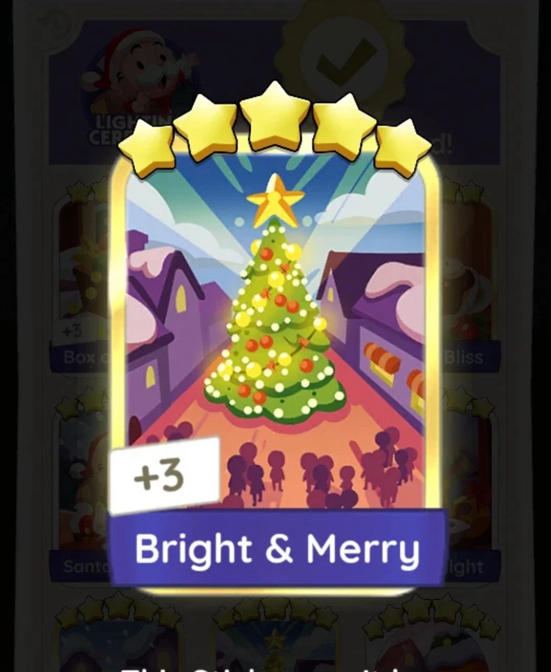 DIONS CARDS BRIGHT & MERRY - Monopoli_go NOW!! 🚀 ✅ONLINE NOW!!✅ ⚡️FAST SENDING⚡️