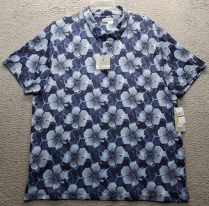 PGA TOUR Pro Series Golf Poloshirt Herren XXL Hibiskus Print pflegeleicht UPF 30 - Bild 1 von 8