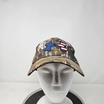 Gorra Under Armour Snap Back camuflaje bandera americana logotipo para hombre al aire libre Foto 1 de 4