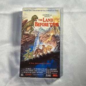 The Land Before Time (VHS, 1989) MCA Home Video 80864 Hi-Fi Stereo Early Release - Picture 1 of 6