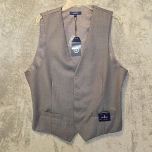Chaleco de vestir Gioberti para hombre grande gris 5 botones bolsillos delanteros hebilla trasera VS-95 - Imagen 1 de 19