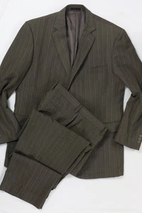 Traje Lucelli Classic Fit Marrón Rayas 42R 34x32 - Imagen 1 de 24