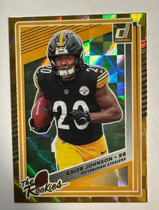 2025 Donruss Football Kaleb Johnson The Rookies Rookie Card #20 Steelers - Picture 1 of 2