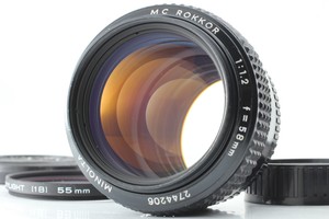 [N MINT] Minolta MC Rokkor 58mm F/1.2 MF Prime Lens MD Mount From JAPAN