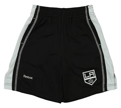 Shorts Reebok NHL Kids Los Angeles Kings Rookie, Preto - Imagem 1 de 2