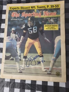 Jack Lambert /Pittsburgh Steelers Autograph The Sporting News paper 1976 - Picture 1 of 5