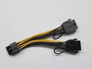 NEW NVIDIA Dual 8 to 8 Graphics Power Cable 030-0571-000 Tesla K80 M60 M40 P100 - Picture 1 of 1
