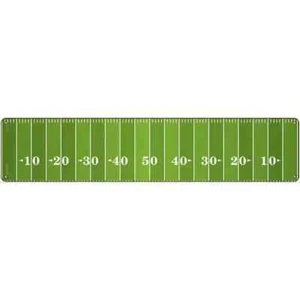 Football Field 3"x12" metal street sign plaque Home Door Garage Wall Decor - Picture 1 of 1