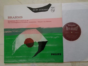 Brahms Symphony No. 4 E Minor Op. 98 Beinum *Hi-Fi Stereo Philips 60s Original* - Picture 1 of 2