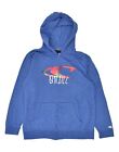 O'NEILL Womens Graphic Zip Hoodie Sweater UK 18 XL Blue Cotton KD15