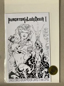 Chaos Comics Purgatori Vs Lady Death #1 Ashcan Preview Limited to 666 Copies - Imagen 1 de 7