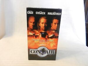 Con Air (VHS, 1997) Nicolas Cage, John Cusack, John Malkovich