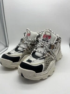 Größe 10 US/44 Kenzo - Kenzo Inka klobiges niedriges Oberteil weiß Herren Sneaker hellgrau - Bild 1 von 20