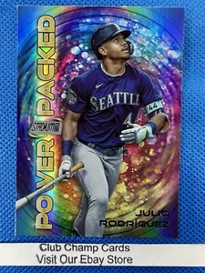 2024 #PP-14 Julio Rodríguez Topps Stadium Club Béisbol Inserto Empaquetado de Energía - Imagen 1 de 2